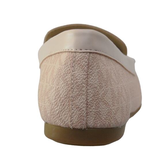 Michael Kors Reed MK Logo Coated Canvas Loafer Moc Moccasin Pink 6/8/9/9.5 Nib - Picture 6 of 7